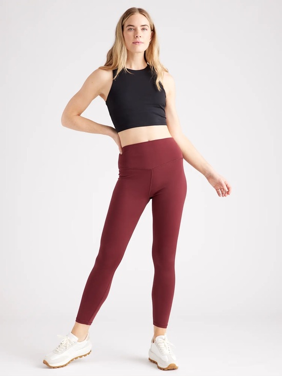 Quince Pants - Quince Ultra Soft High Rise Leggings, 25”, size medium, burgundy, EUC